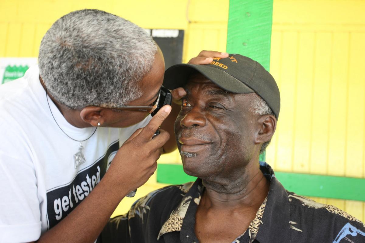 Eye care in Antigua by Johnny Jno Baptiste 