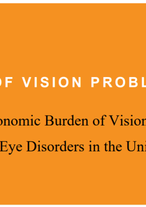 The Economic Burden of Vision Loss and Eye Disorders in the United States report cover