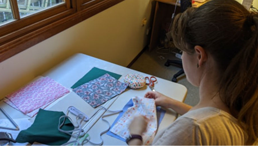 Belinda-making-masks