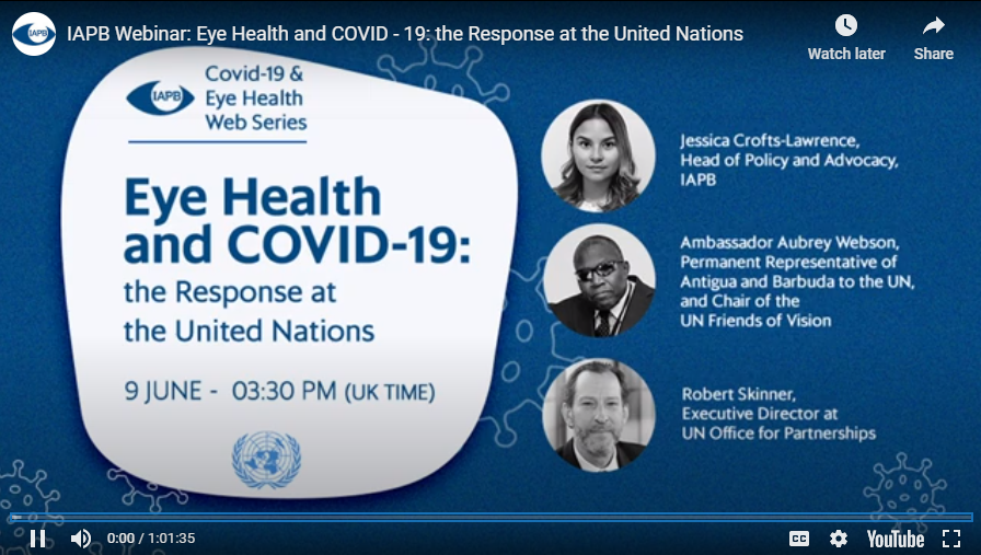 UN Response to COVID19 and Eye Health Webinar Round up