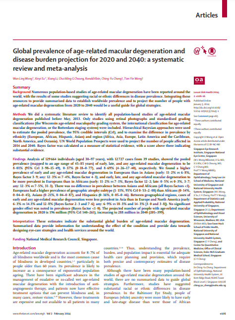 Global prevalence of age-related macular
