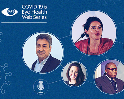 IAPB COVID-19 webinar series logo