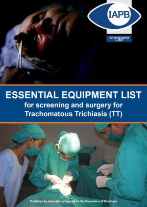 IAPB Essential Equipment List for Trachomatous Trichiasis