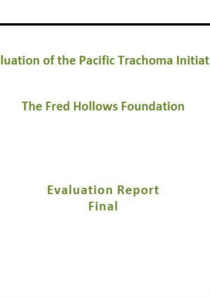 Evaluation of the Pacific Trachoma Initiative