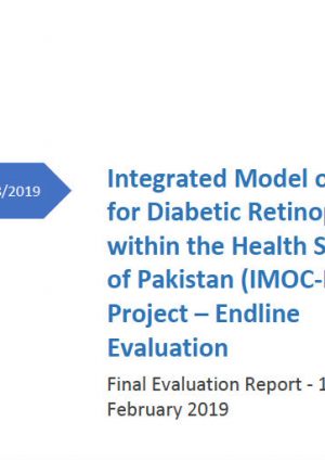 Integrated Model of Care for Diabetic Retinopathy within the Health System of Pakistan