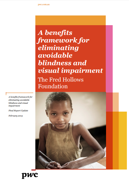 A benefits framework for eliminating avoidable blindness and visual impairment