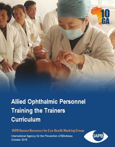 Allied Ophthalmic Personnel Training the Trainers Curriculum