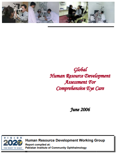 Global Human Resource Development Assessment for Comprehensive Eye Care