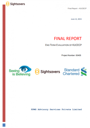 Sightsavers India Kolkata final evaluation 2015