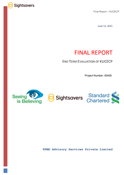 Sightsavers India Kolkata final evaluation 2015