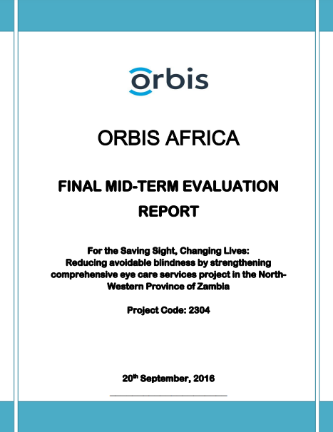Orbis Africa Final Mid Term Evaluation Report Zambia