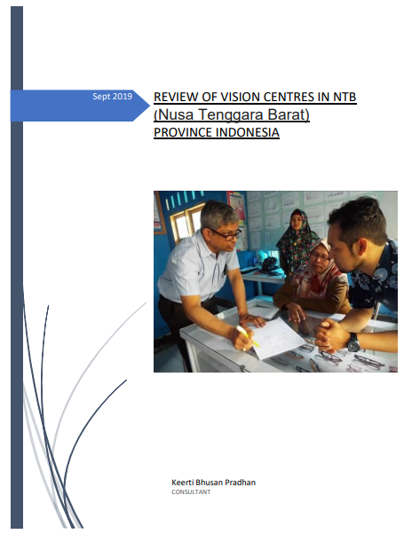 Review of Vision Centres In Ntb (Nusa Tenggara Barat) Province Indonesia