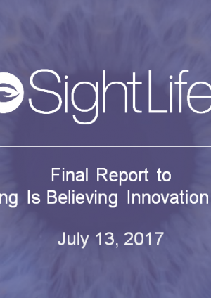 SightLife Final Report to SiB