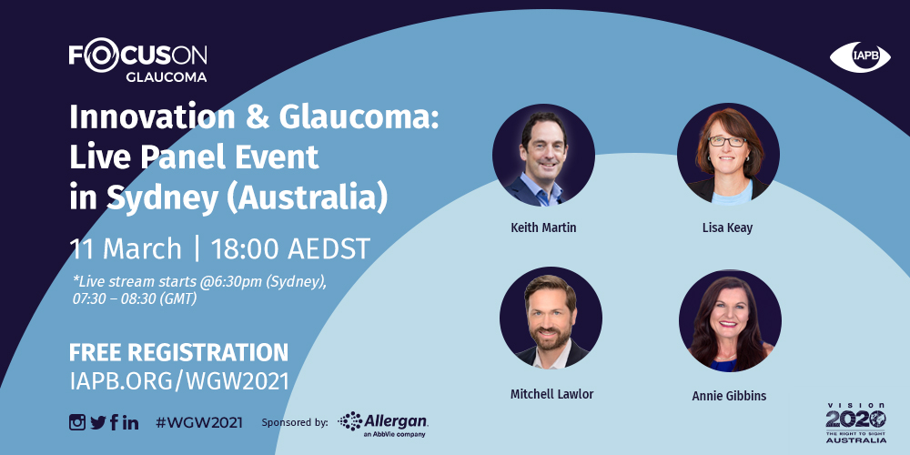 Innovation and Glaucome: Live Panel Event in Sydney – Australie