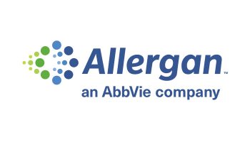 Logo d'Allergan, une société du groupe AbbVie.
