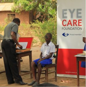 Child being screened