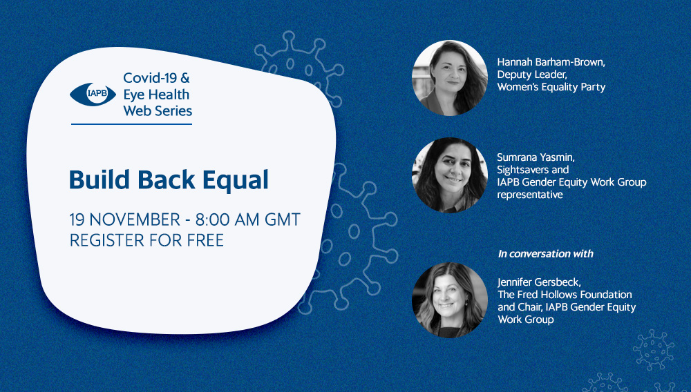 Diapositiva de portada del seminario web Build Back Equal
