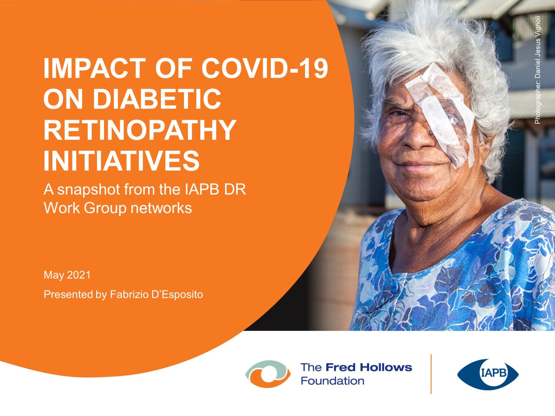 Impact of COVID-19 on Diabetic Retinopathy Initiatives PowerPoint cover