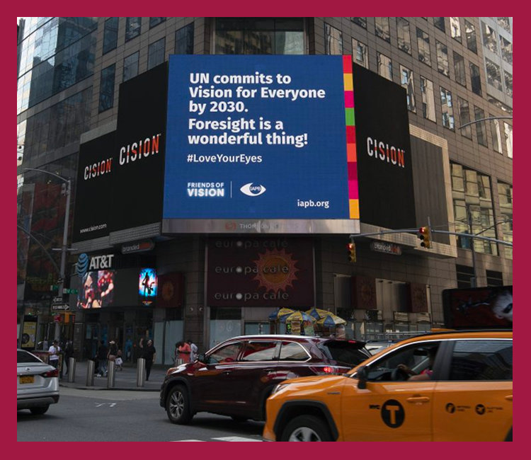 Résolution de l'ONU - New York Times Square