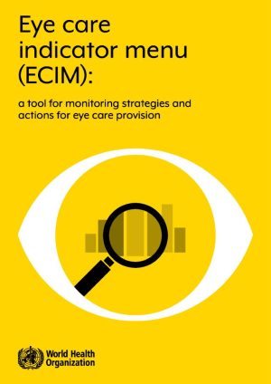 Eye care indicator menu cover