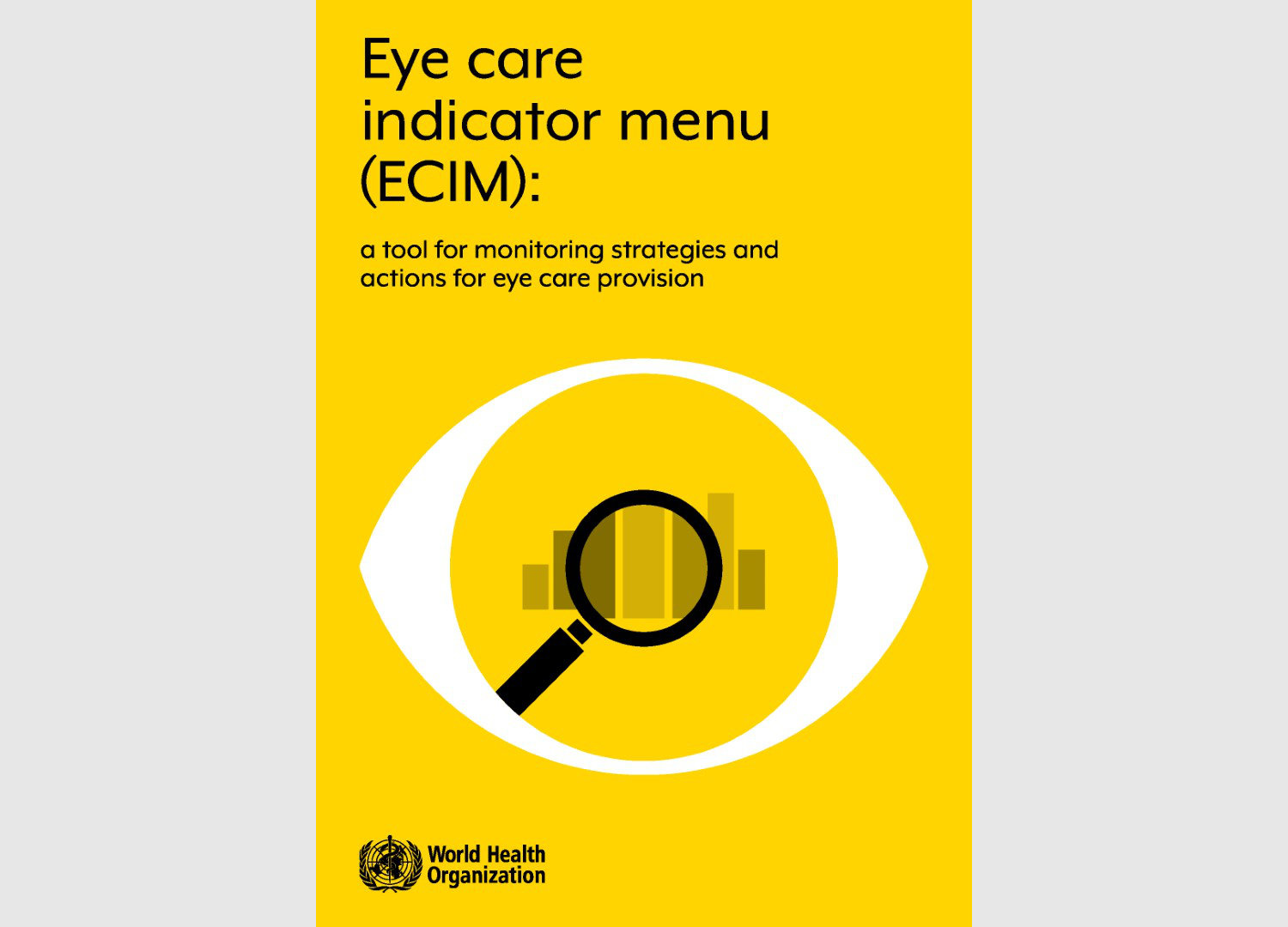 Eye care indicator menu cover