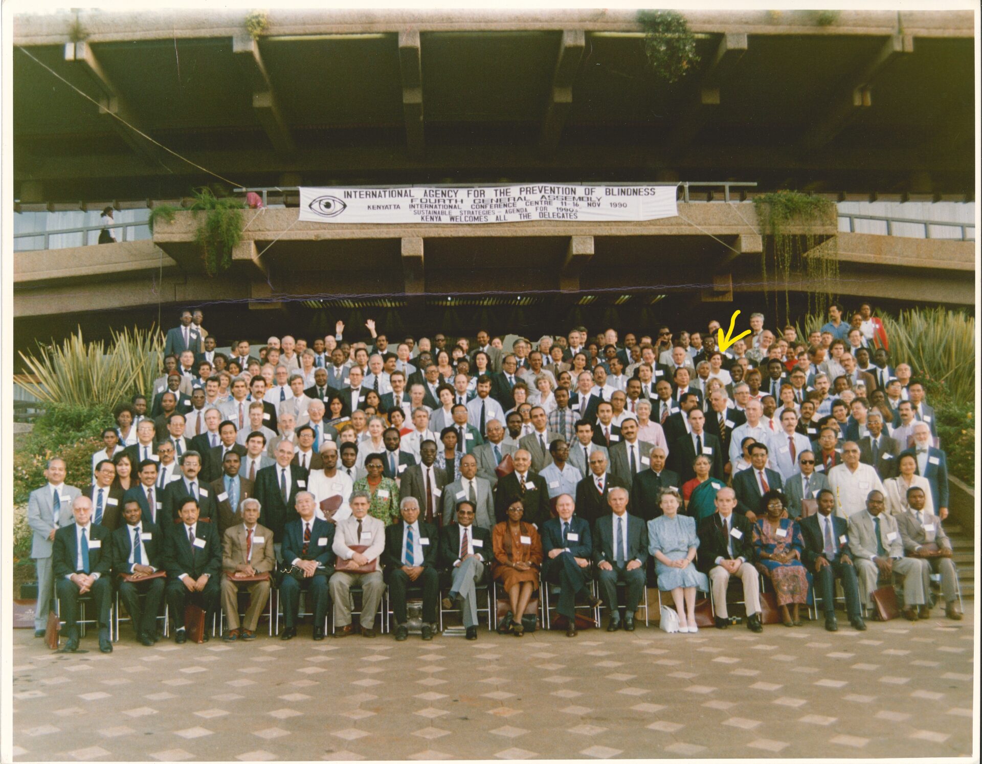 Sir John is sitting next to the late Dr. Carl Kupfer, founding head of the National Eye Institute at NIH in Bethesda, MD and IAPB President from 1982 to 1990