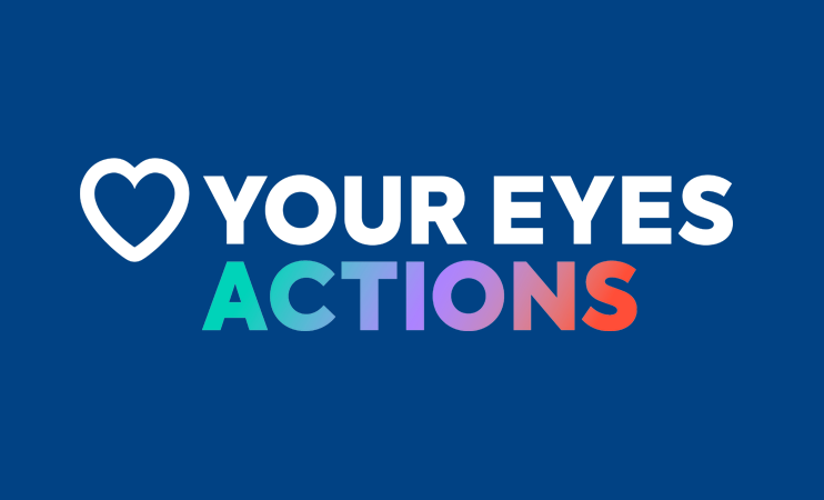 Love Your Eyes Actions Logos