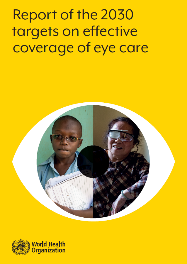 Report of the 2030 targets on effective coverage of eye care cover