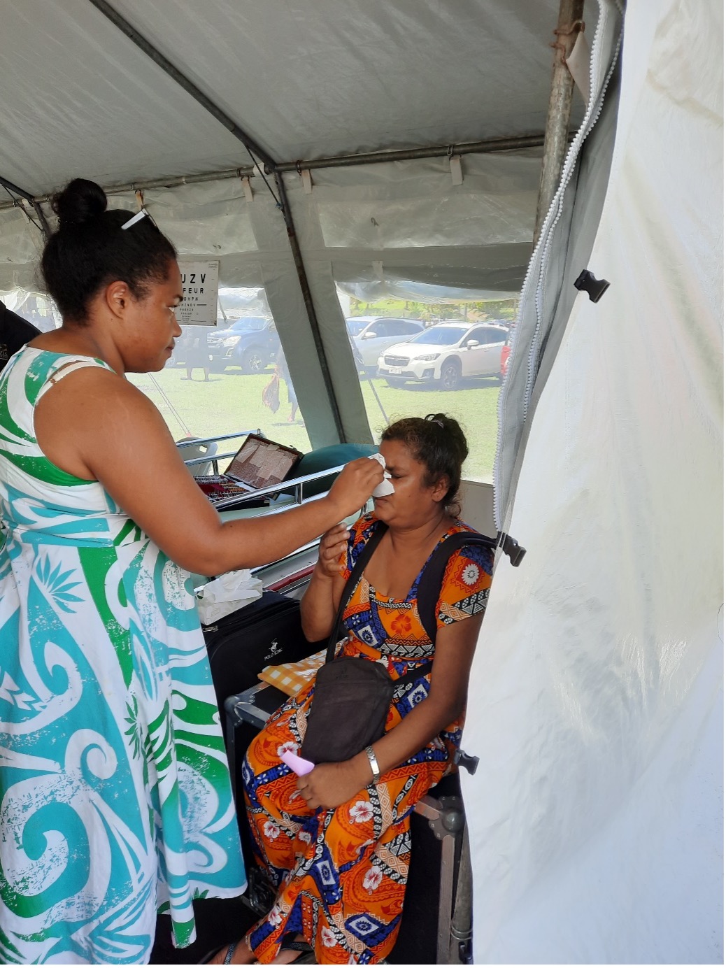 In Suva, Fiji Islands, the Team from CWM Hospital were seeing patients at their pop-up hospital in Toorak