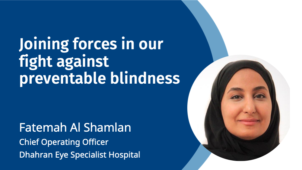 Aunar fuerzas en nuestra lucha contra la ceguera evitable