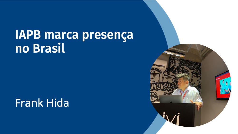 IAPB marca presença no Brasil