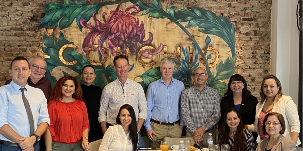 IAPB, Fundación Vision, Paraguay Ophthalmology Society and the Doctors representing the CONAVIP committee participated in the meeting (including, President, Dr Miriam Cano, seated far-right and Deputy President Msc. Olivia Gomez, standing far-right)