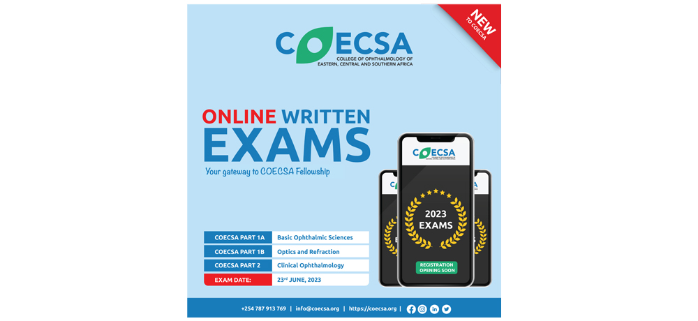 Online Written Exams! Your gateway to COECSA Fellowship