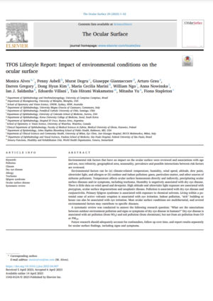 Rapport TFOS sur le mode de vie