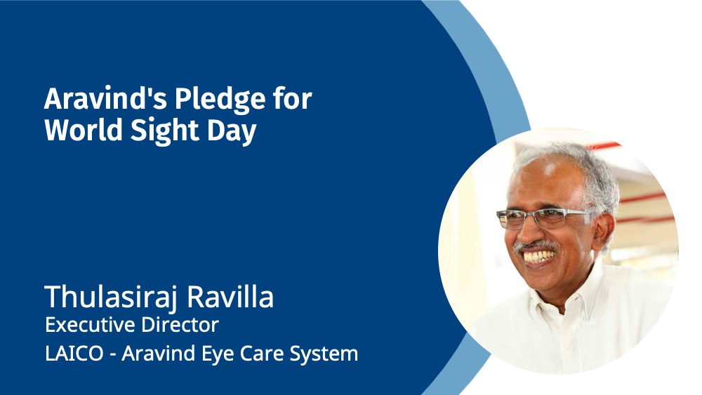 Aravind Eye Care Pledge for World Sight Day