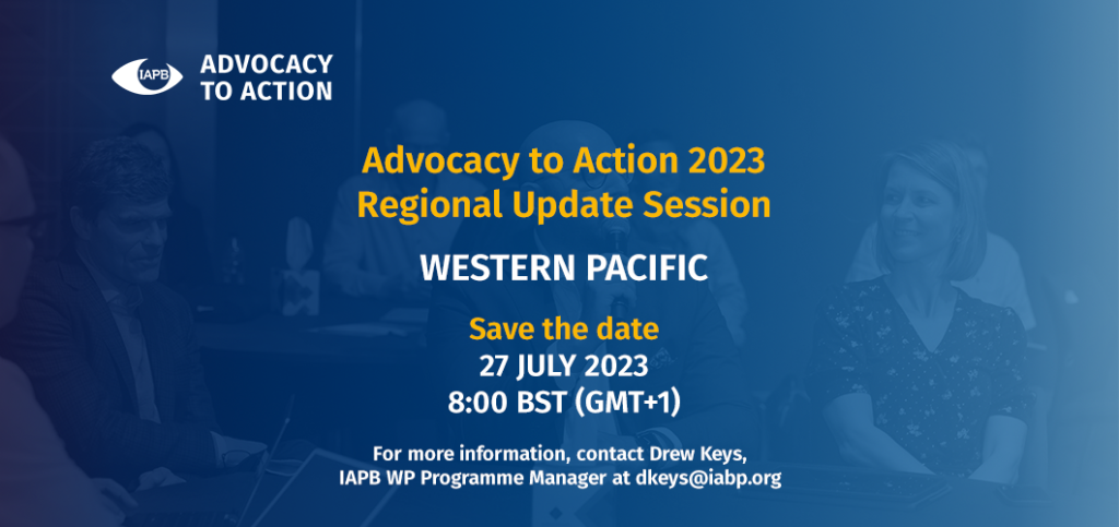 Sesión de actualización regional del Pacífico Occidental Fecha: 27 de julio de 2023 Hora: 8:00 BST (GMT+1)