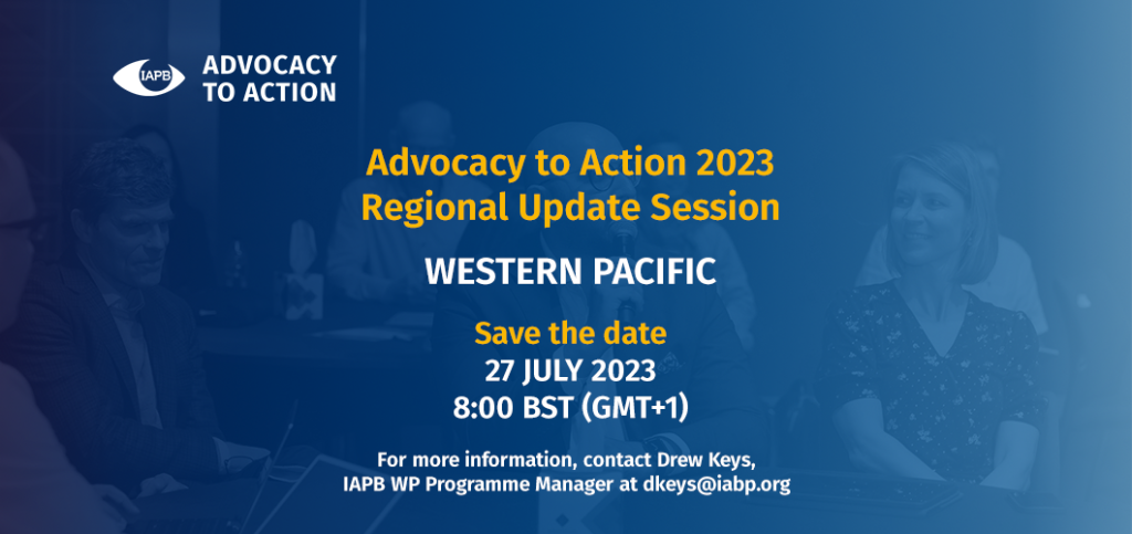 Session de mise à jour régionale pour le Pacifique occidental Date : 27 juillet 2023 Heure : 8:00 BST (GMT+1)