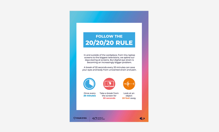 Follow the 20-20-20 rule