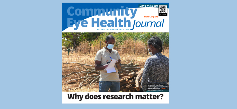 Community Eye Health Journal Webinar: Why Does Research Matter?