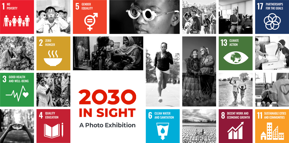 UN Photo exhibition, SDGs, IAPB