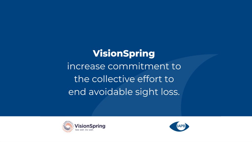 VisionSpring collective effort to end avoidable sight loss