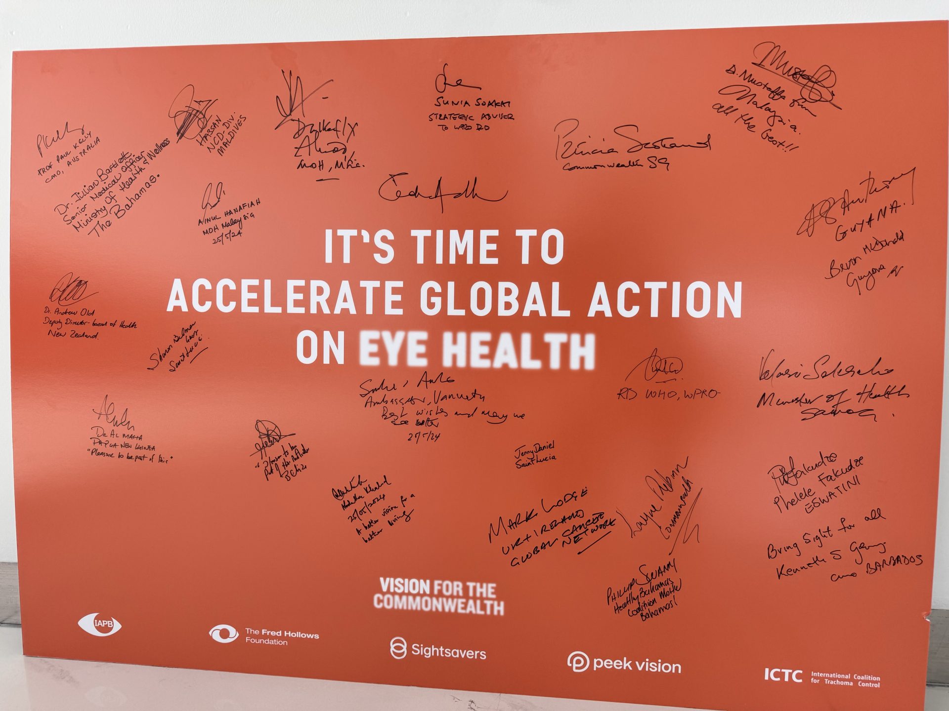 Commonwealth Health Ministers Meeting Sparks Renewed Momentum for Eye Health