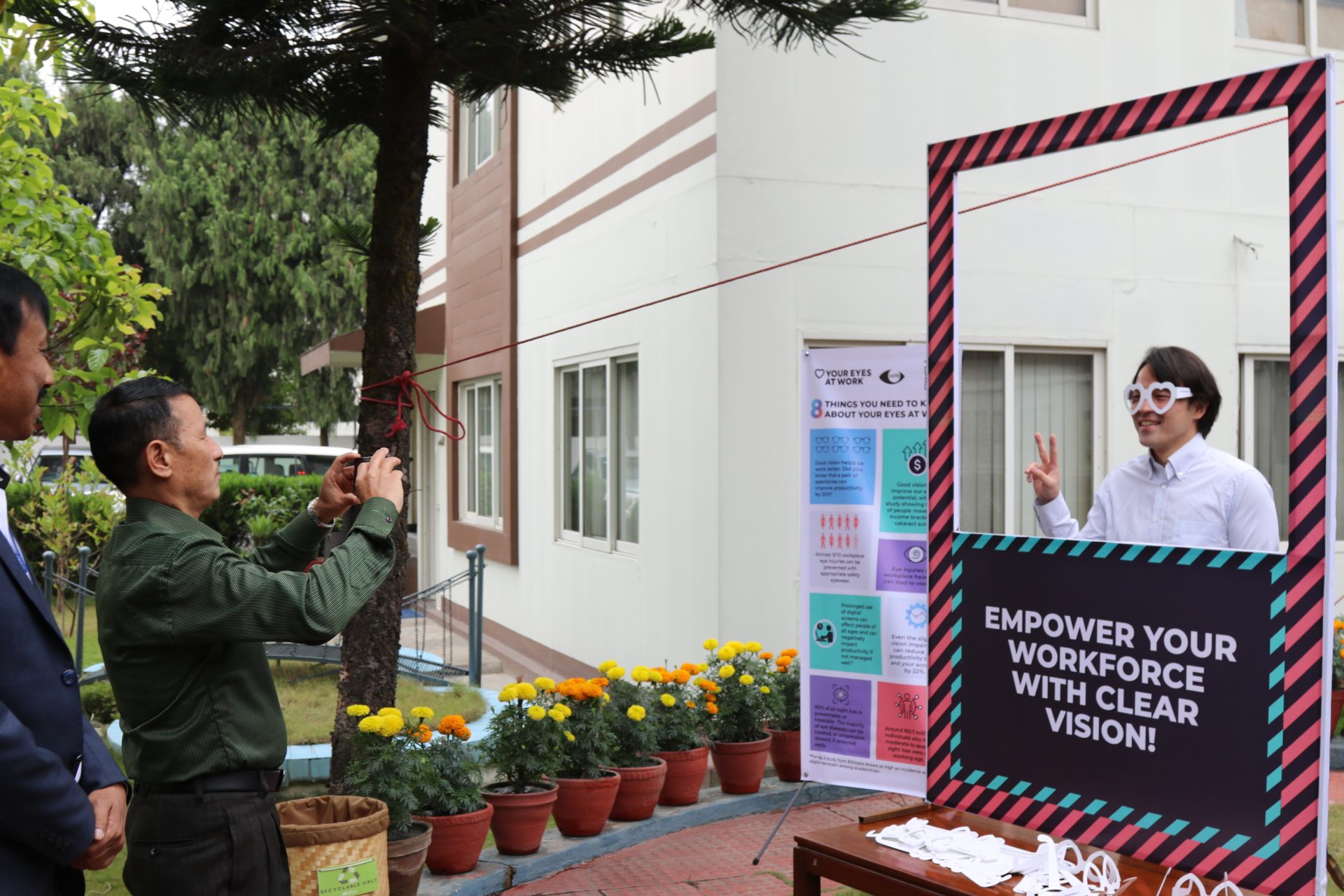 A Vision for Workplace Wellness: ILO Nepal Staff Receive First-Ever Workplace Eye Screening