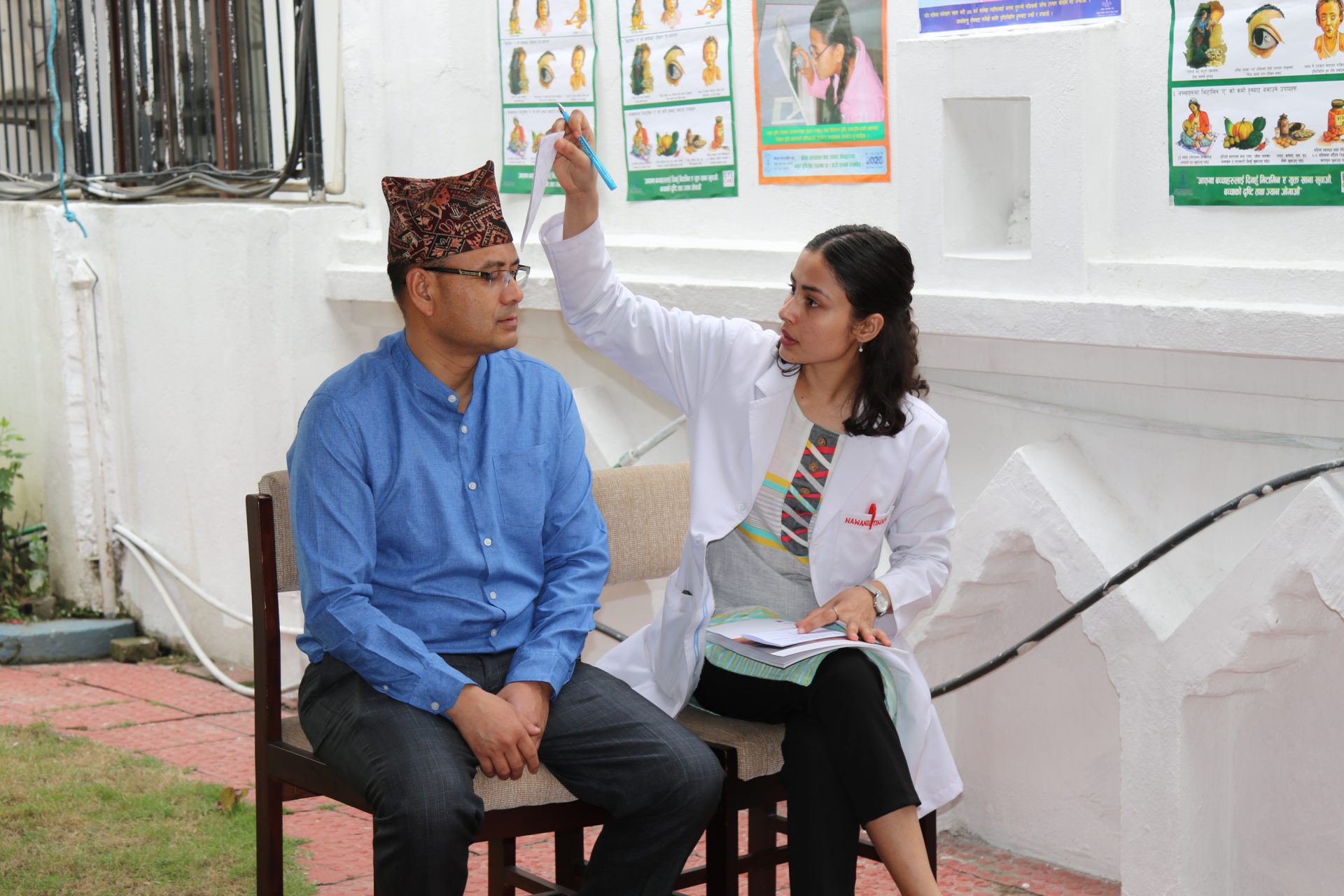 A Vision for Workplace Wellness: ILO Nepal Staff Receive First-Ever Workplace Eye Screening