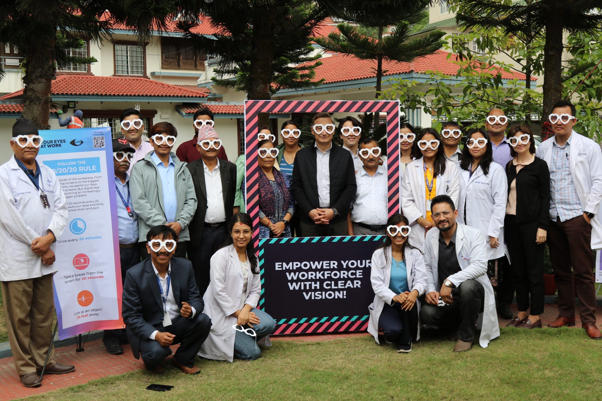 A Vision for Workplace Wellness: ILO Nepal Staff Receive First-Ever Workplace Eye Screening