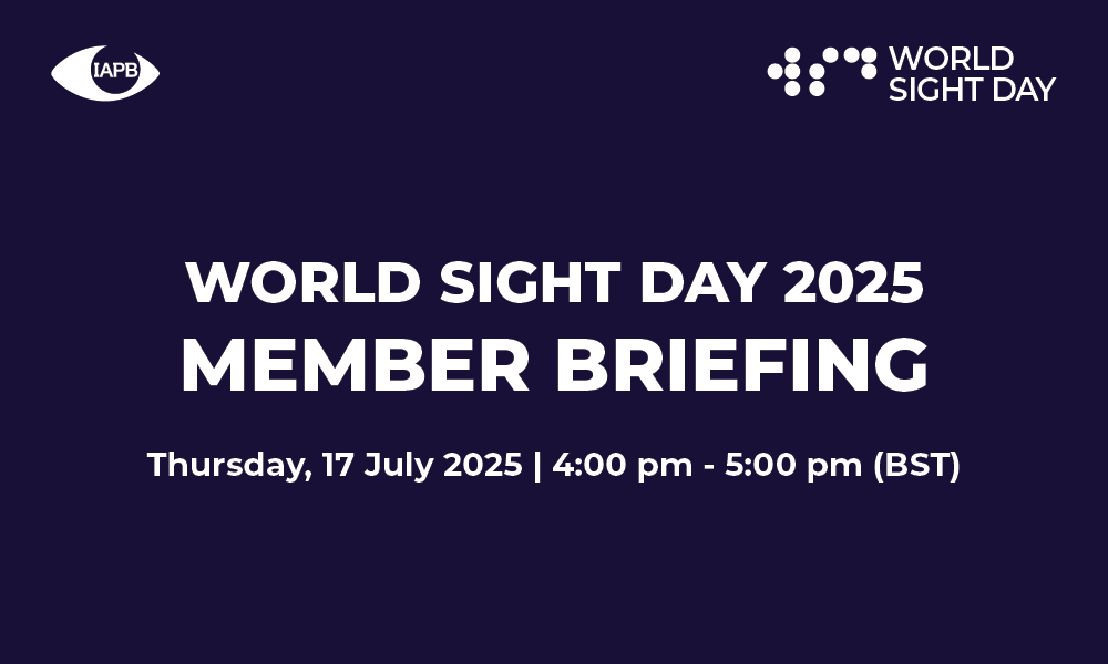 World Sight Day 2025 member briefing 8AM