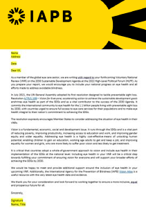 VNR Template Letter