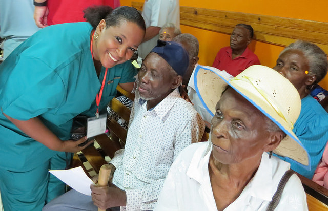 Dr. Guerline Roney, 2013 IAPB Eye Health Hero, at her Clinique Vision Plus, Haiti