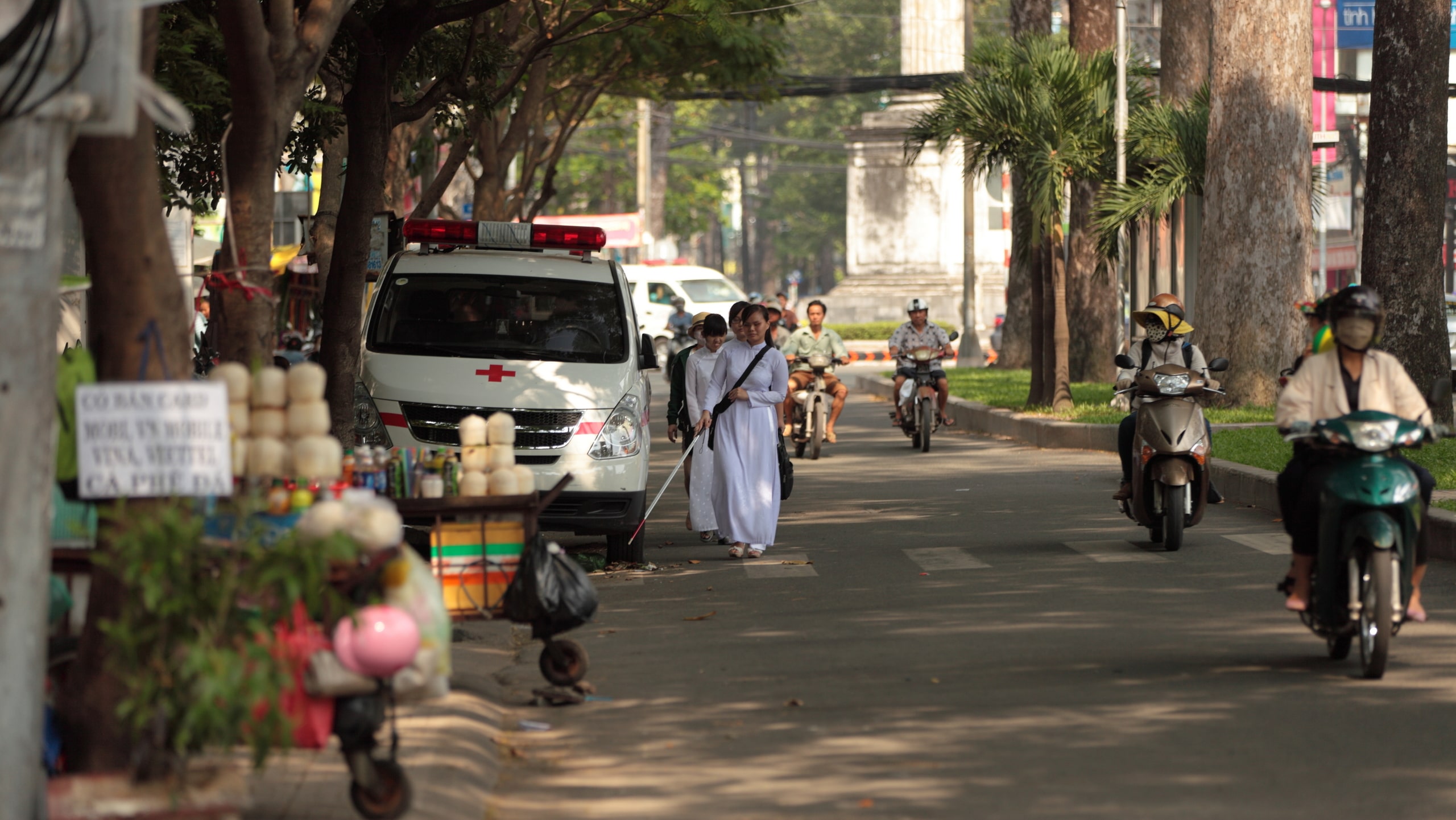 Mobility training on the streets of Ho Chi Minh City