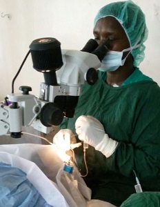 Agnes performs surgery at Iten District Hospital